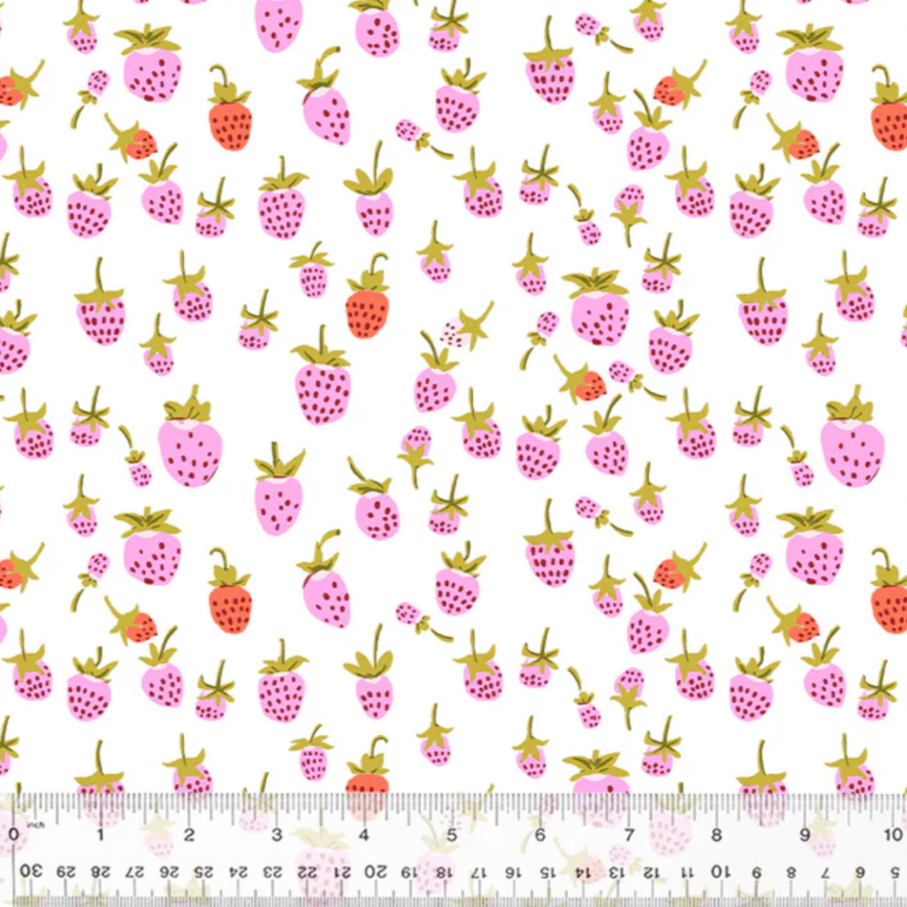 Heather Ross Windham Fabrics 20th Anniversary Strawberry Lilac 37024A-2