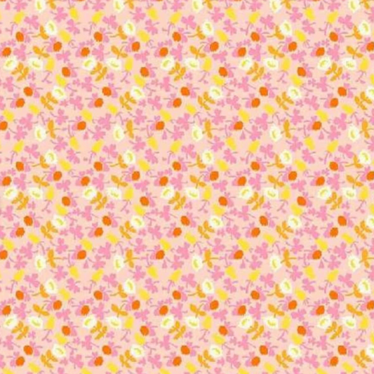 Heather Ross Windham Lucky Rabbit Calico Flowers Pink 37027A-7