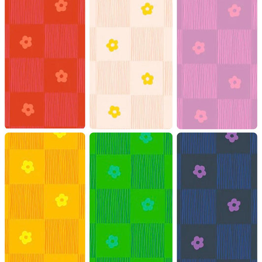 Heather Ross Windham Ruby and Bee Blenders Footpath Fat Quarter Bundle