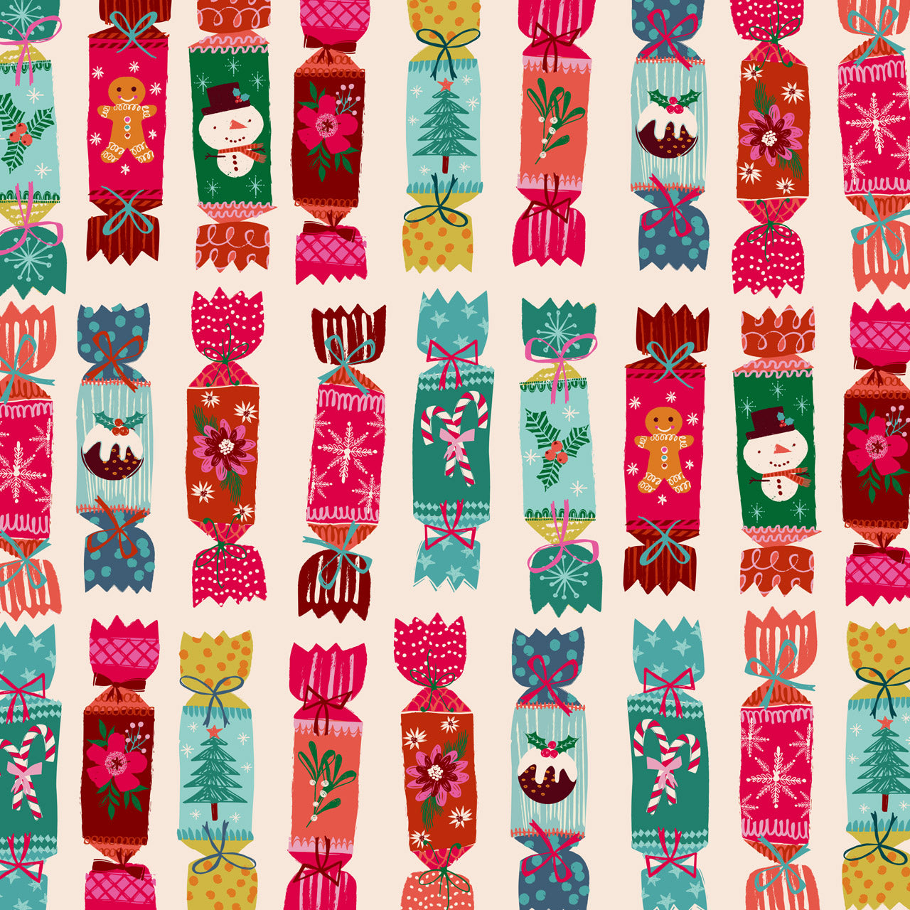 Helen Black Dashwood Studio Fabric Candy Cane Christmas CANDY2503