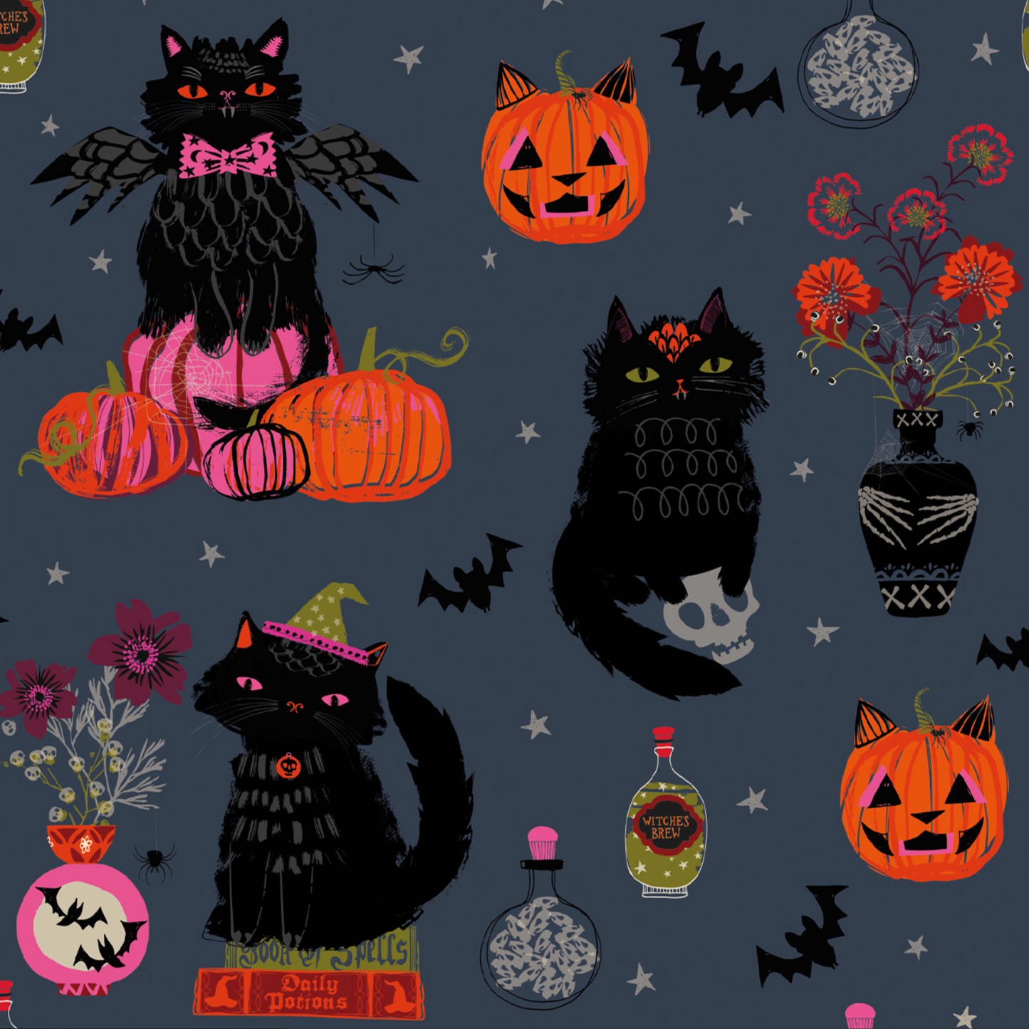 Helen Black Dashwood Studio The Witching Hour Black Cats WITCH 2605