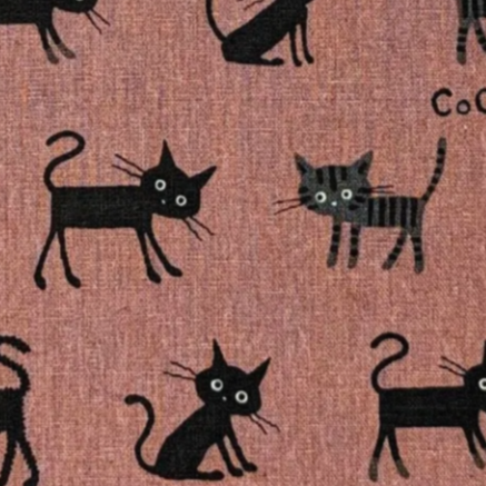 Hishiei CoCoLand Medium Cats Canvas Dusty Pink CO-10016-2B