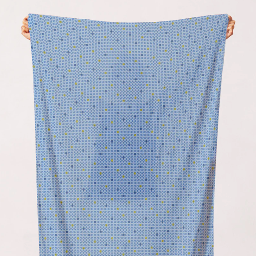 Hoodie Crescent Paintbrush Studio Fabrics Ring Ring Dots Blue 12000042