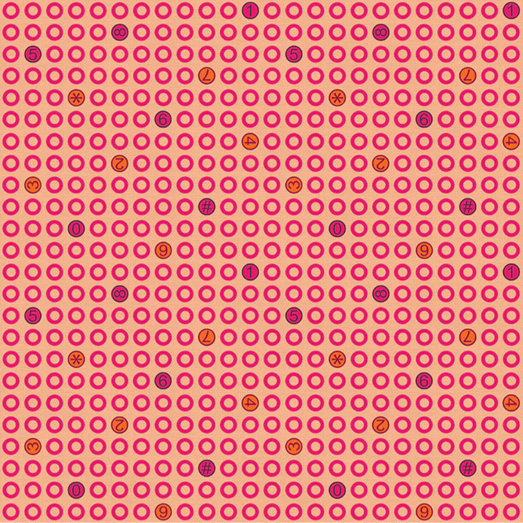 Hoodie Crescent Paintbrush Studio Fabrics Ring Ring Dots Orange 12000041