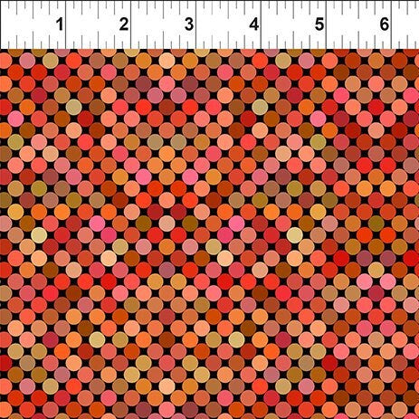 Jason Yenter In the Beginning Fabrics Colorful Orange 6COL-2