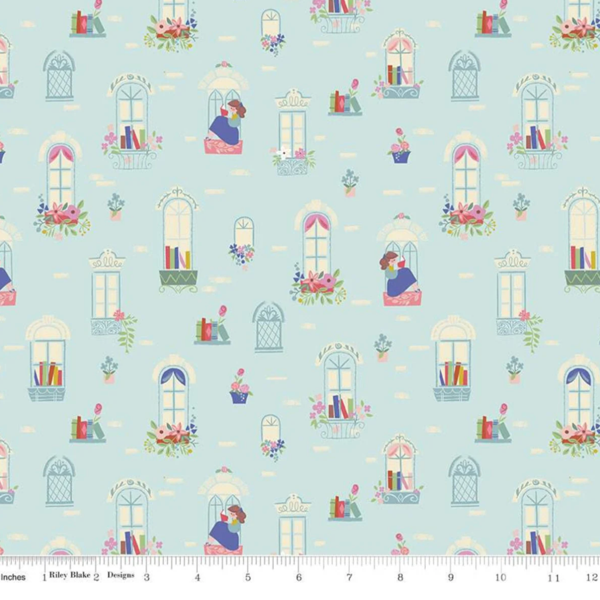 Jill_Howarth_Riley_Blake_Beauty_and_the_Beast_Windows_Light_Blue_C-9531