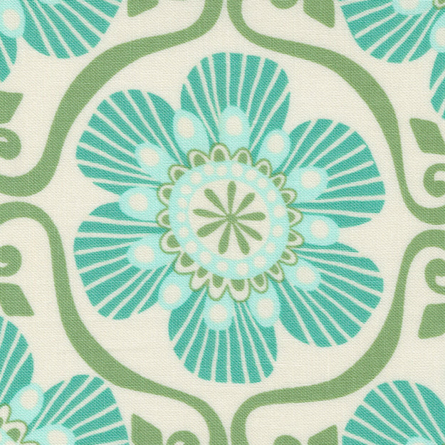 Kate Spain Moda Fabrics Tango Barcelona Cream Sea 2733411