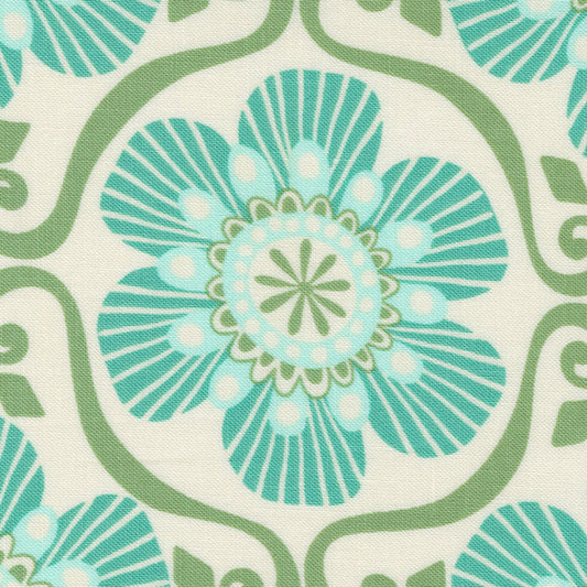 Kate Spain Moda Fabrics Tango Barcelona Cream Sea 2733411