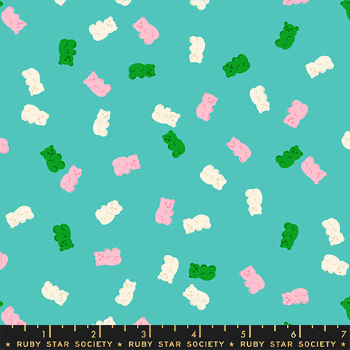 Kimberly Kight Ruby Star Society Moda Fabrics Merry Happy Merry Gummies RS3104 13 Iceberg