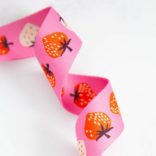 Kimberly Kight Ruby Star Society Strawberry 1.5" Webbing SSCWEB 32