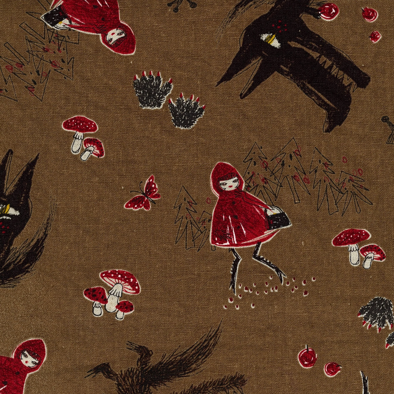 Kokka Spell by Mia Little Red Riding Hood Canvas