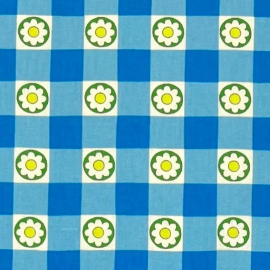 Koko Seki 70s Design Flower Days Gingham Japanese Import CHU055R