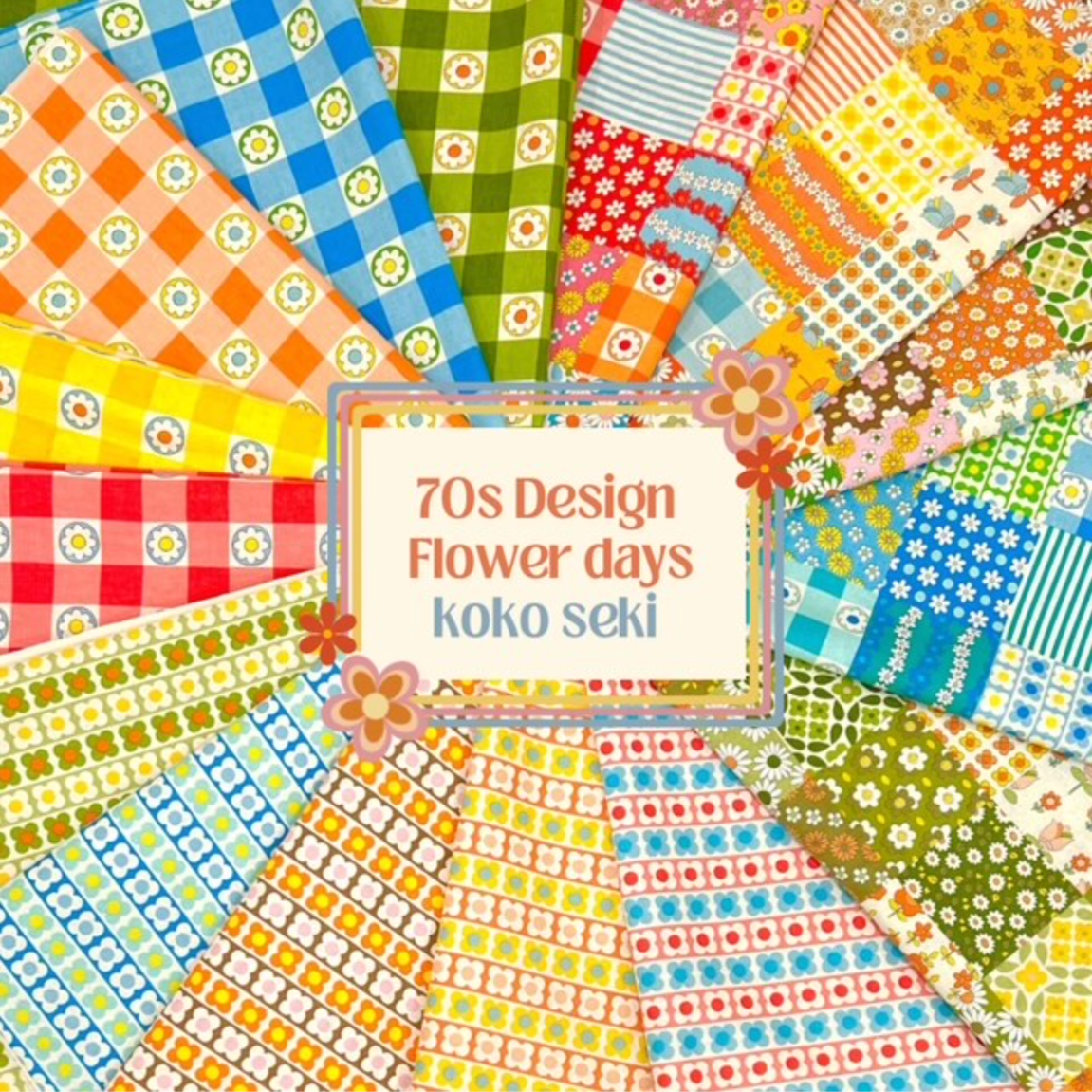 Koko Seki 70s Design Flower Days Japanese Import