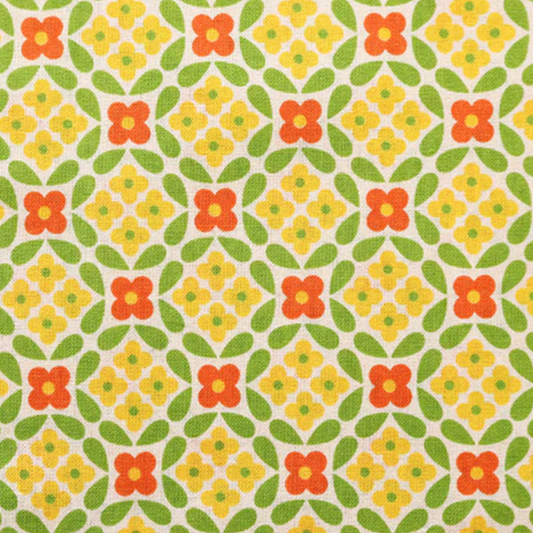 Koko Seki 70s Design Flower Power Japanese Import Flower Lattice CHU055R