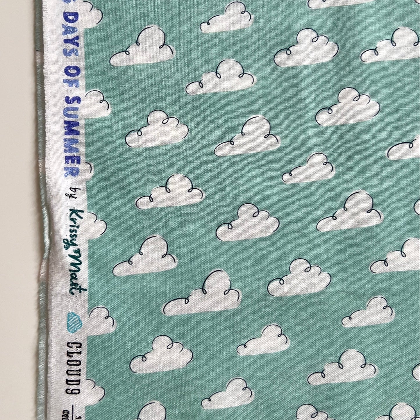 Krissy Mast Cloud9 Fabrics Dog Days of Summer Summer Sky Teal 227413