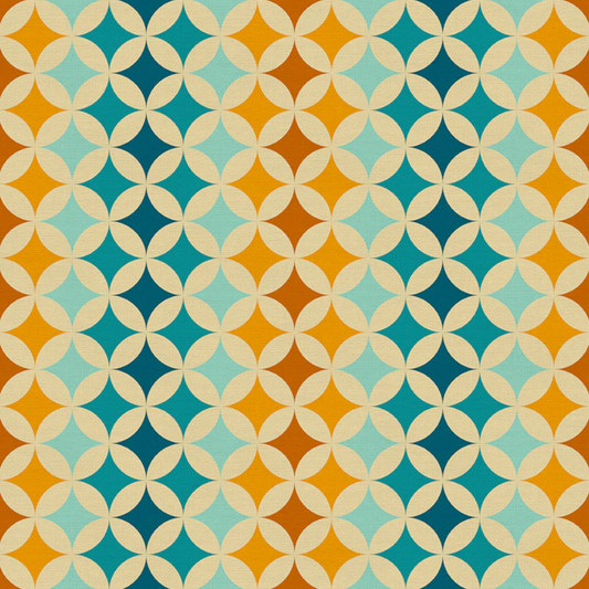 Leanne Friedberg Paintbrush Studio Fabrics Retro Geos Star Studded Teal/Blue 12024080