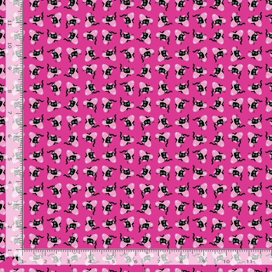 Leezaworks Dear Stella Hugs N Purrs Hearty Paws STELLA-DLW2974-MAGENTA
