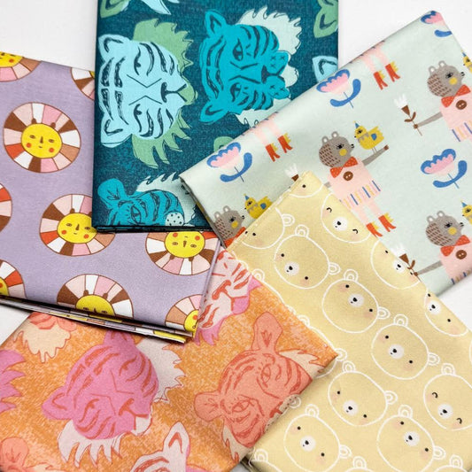 Lions and Tigers and Bears Fat Quarter Bundle