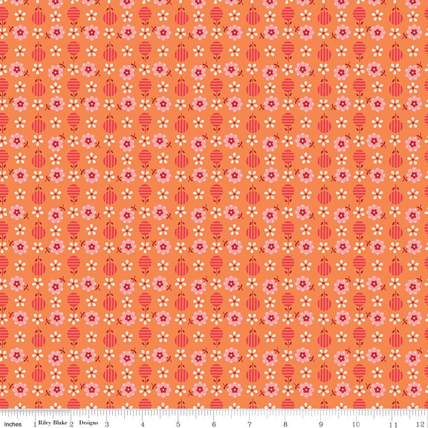 Lori Holt Riley Blake Designs Bee Dots Ida Marie C14160-PUMPKIN