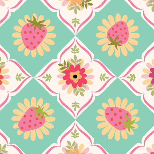 Lori Woods Poppie Cotton Calico Cowgirls Feeling Quilty CW24826 Mint