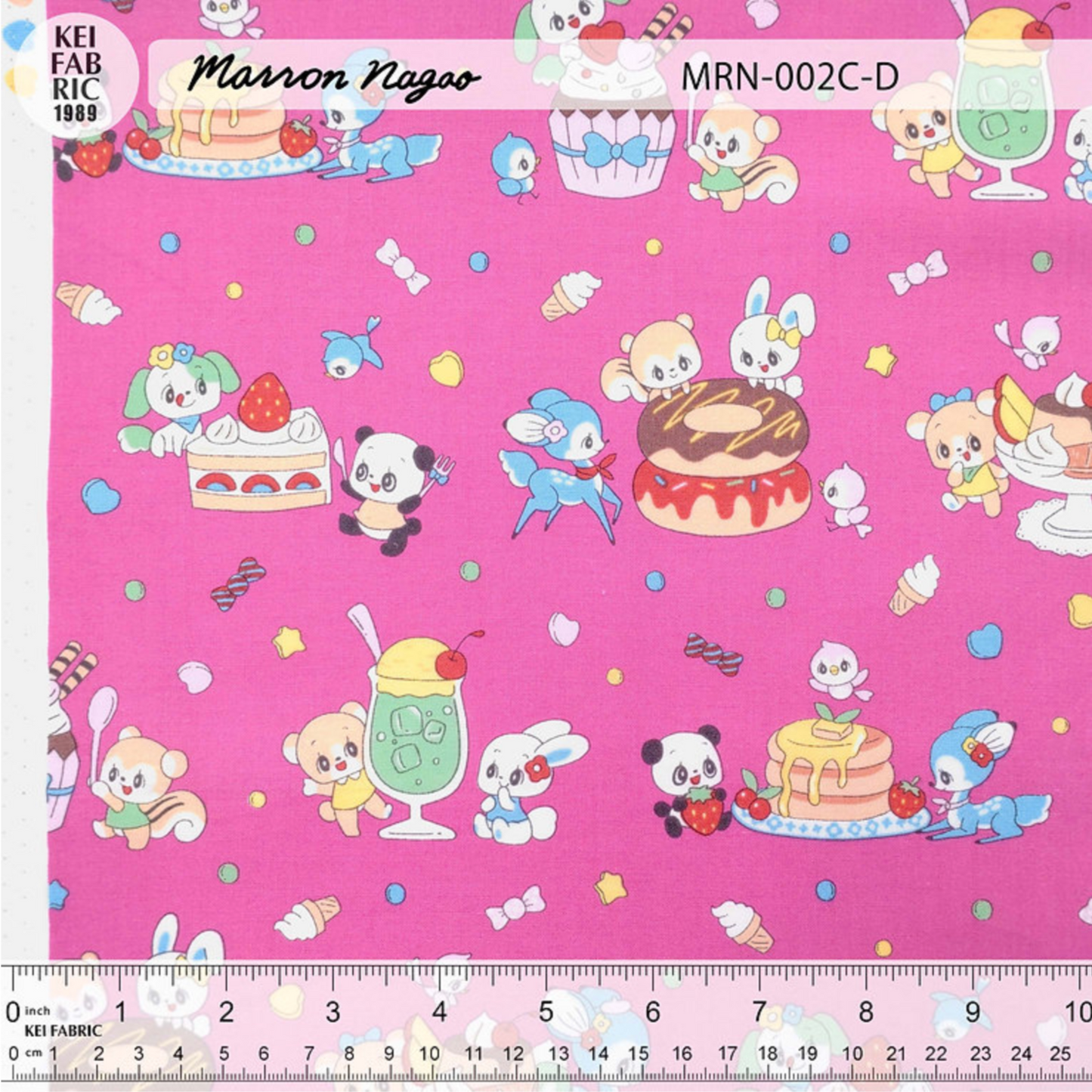 Marron Nagao Kei Fabric Japanese Import Dream Sweets Desserts MRN-002C-D