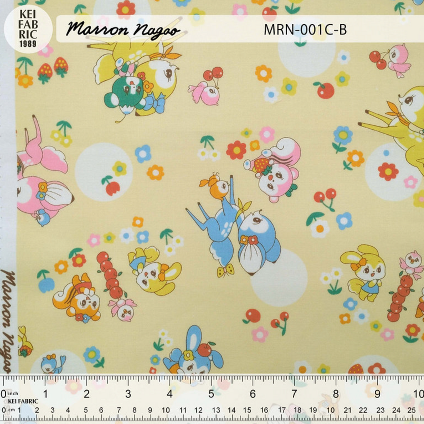 Marron Nagao Kei Fabric Japanese Import Polka Dots Kawaii MRN-001C-B