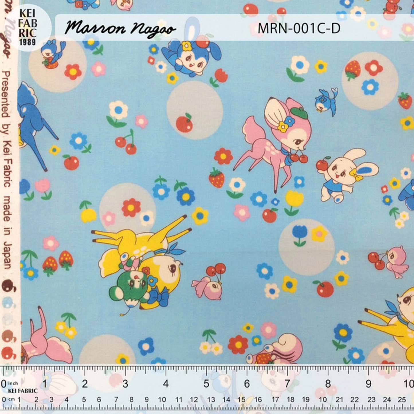 Marron Nagao Kei Fabric Japanese Import Polka Dots Kawaii MRN-001C-D