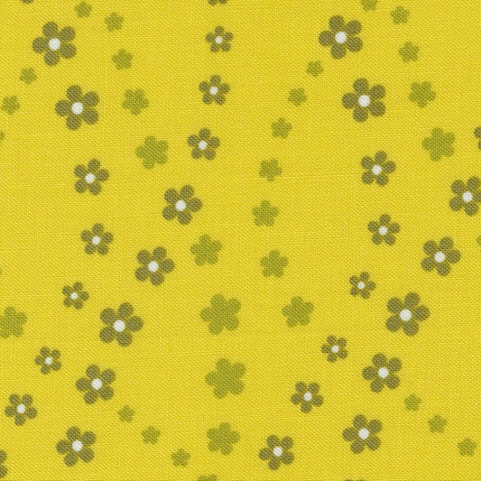 Maureen McCormick Moda Fabrics Flower Power Lazy Daisy Citrine 3371625