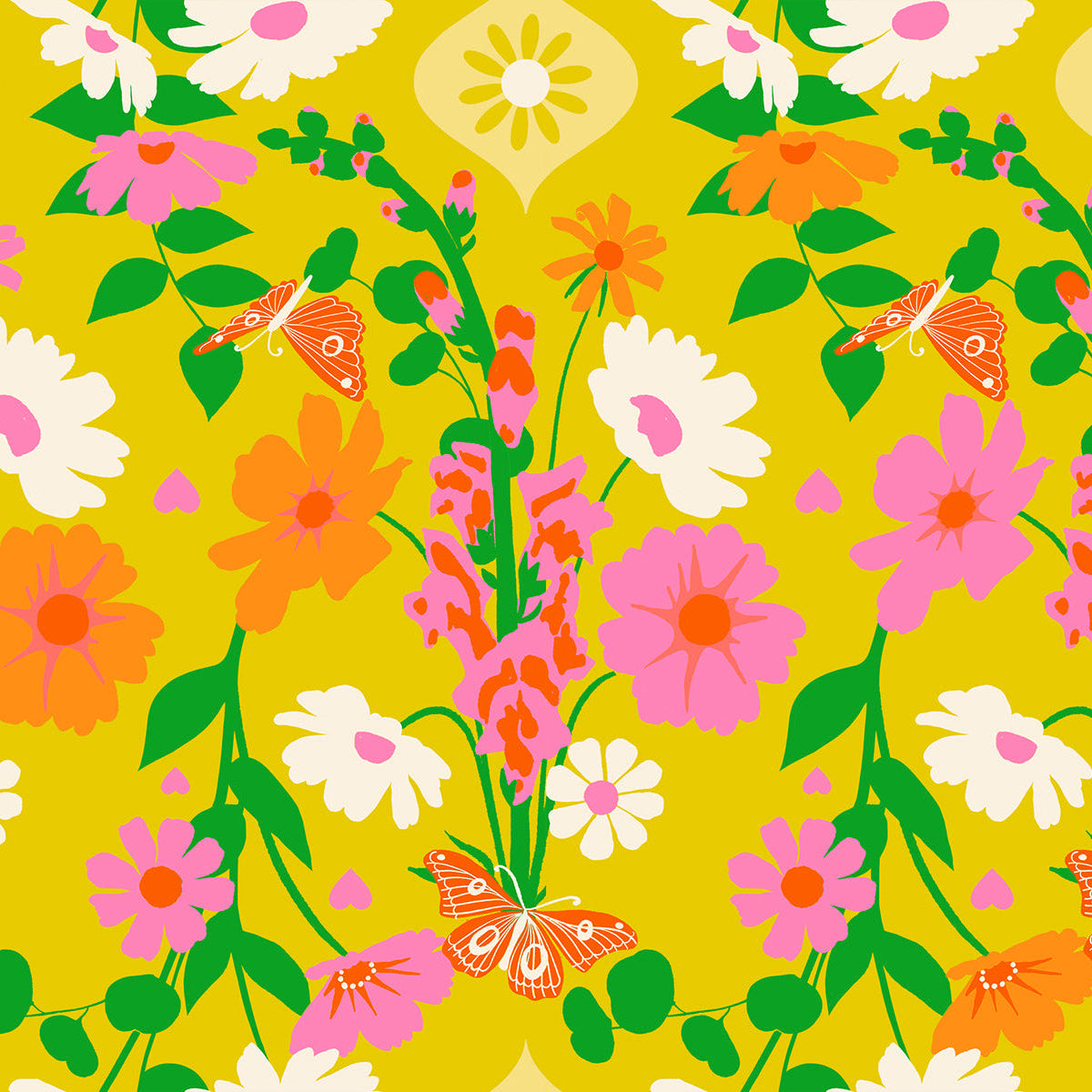 Melody Miller Ruby Star Society Moda Fabrics Best Day Ever Foxgloves RS010611 Golden Hour