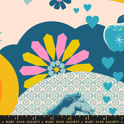 Melody Miller Ruby Star Society Moda Fabrics Best Day Ever RS0103 14 Teal