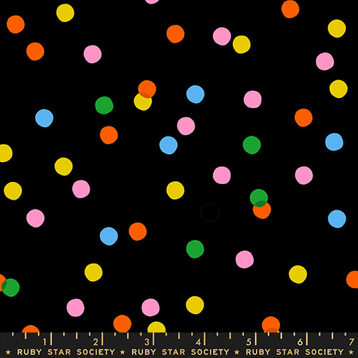 Melody Miller Ruby Star Society Moda Fabrics Sparkle Mart Spritz RS0123 Black