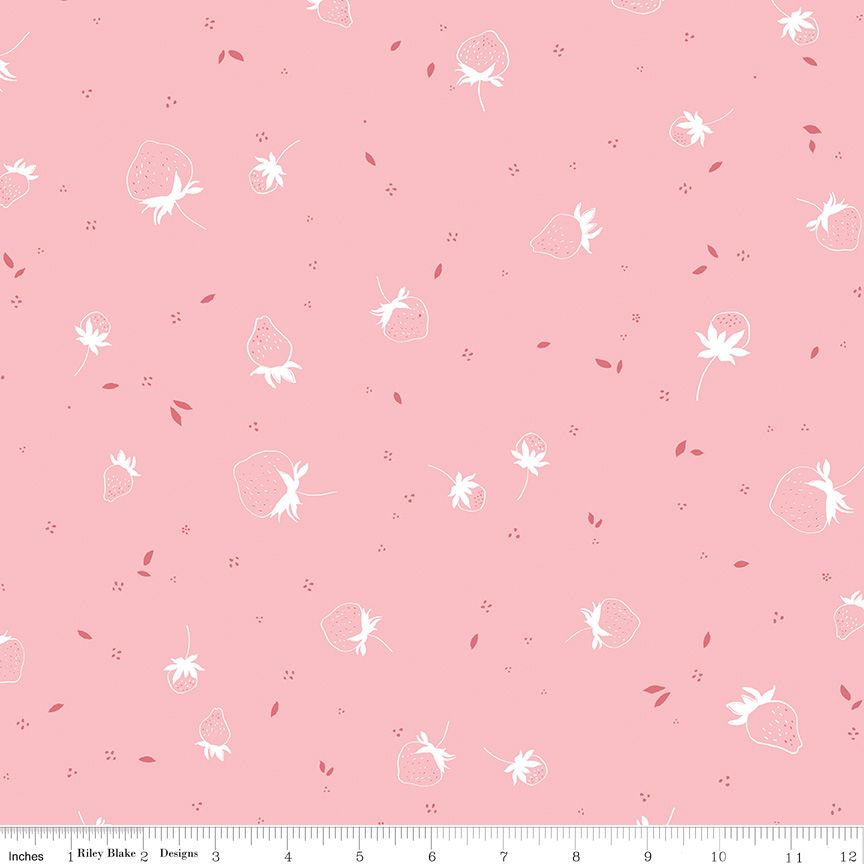 Minki Kim Riley Blake Designs BloomBerry Berry Sprouts C14603-PINK