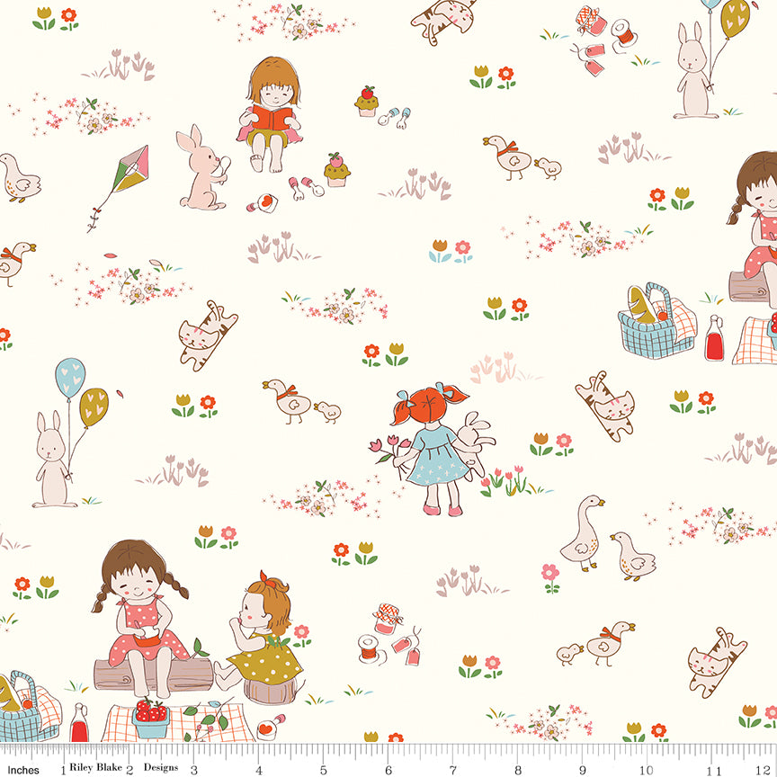 Minki Kim Riley Blake Designs Serendipity 2 Main C17300-CREAM