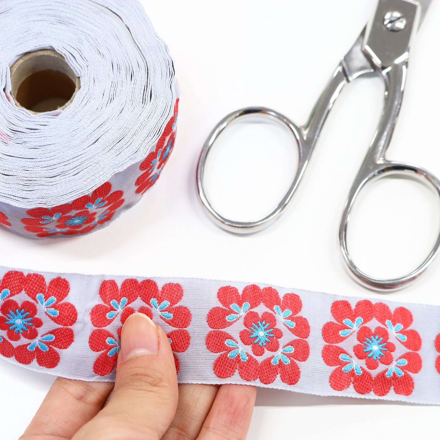 PAU100501-6-50 KAFKA Flower Power Ribbon from Germany