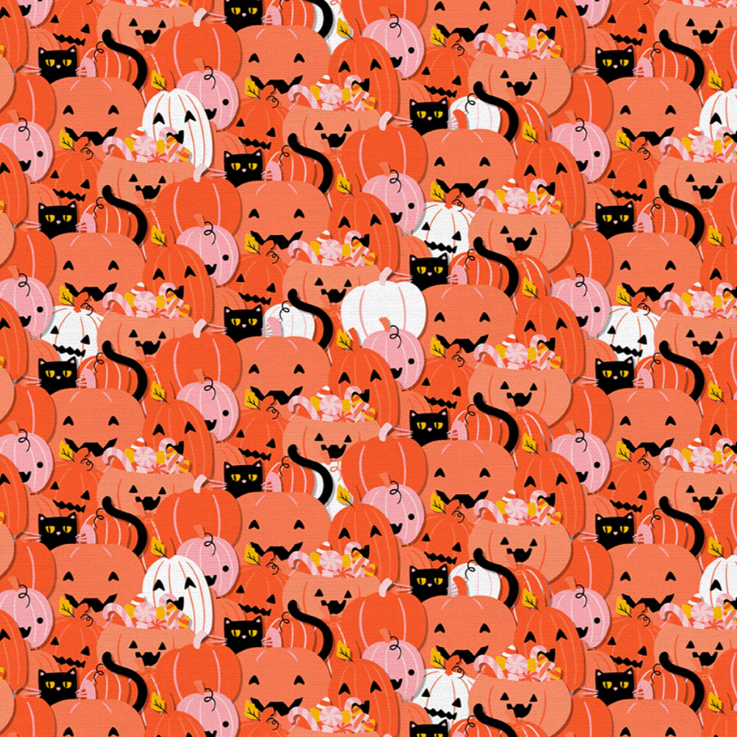 PBS Fabrics Paintbrush Studio Fabrics Mystical Manor Pumpkin Roundup 120-24690