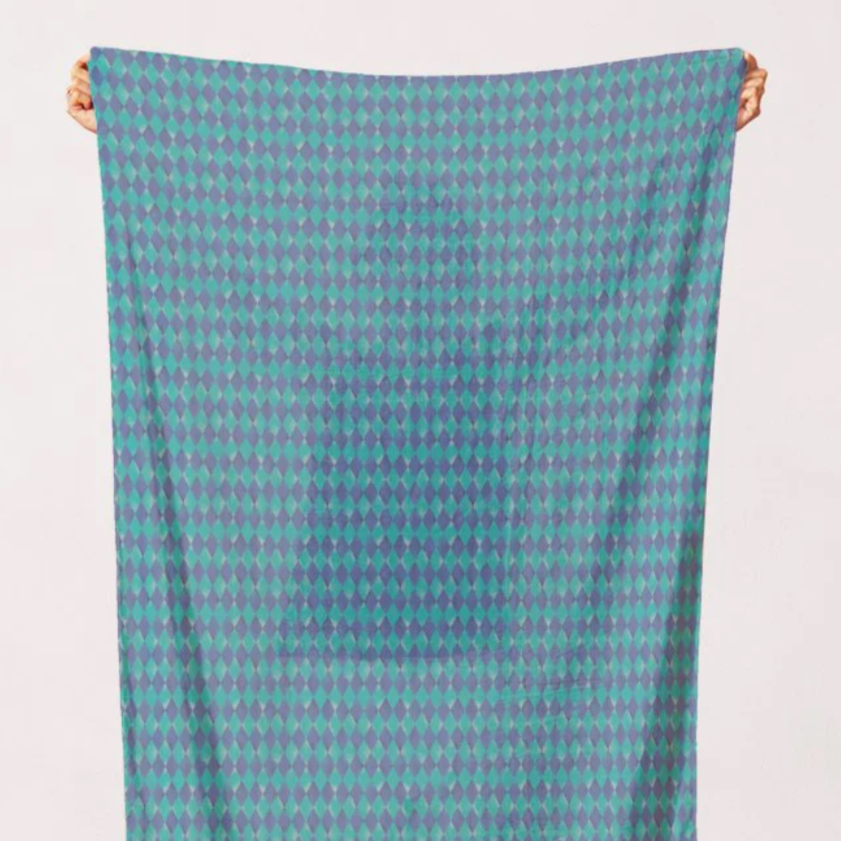 Paintbrush Studio Fabrics Night of the Nutcracker Argyle Blue 12019601