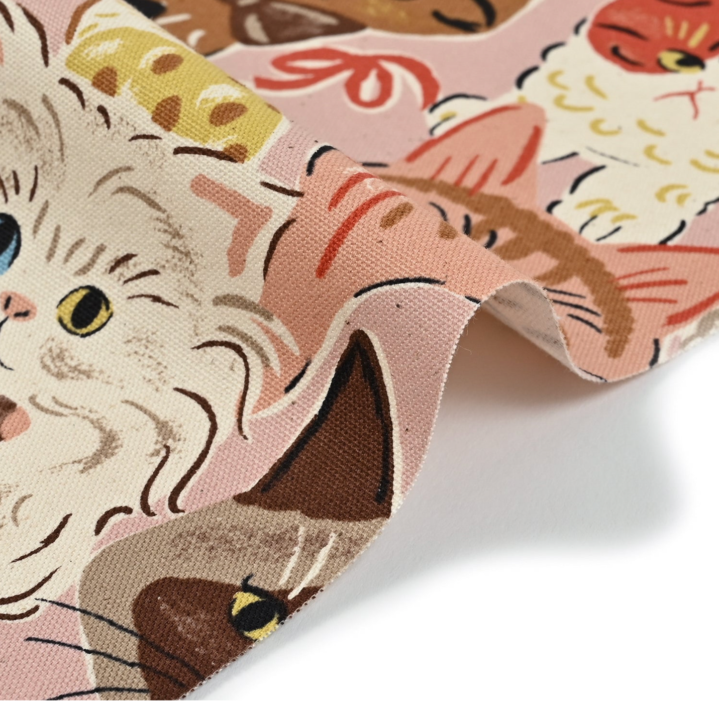 Powerful Animal Cats Retro Oxford YGA-76080-1 Mix