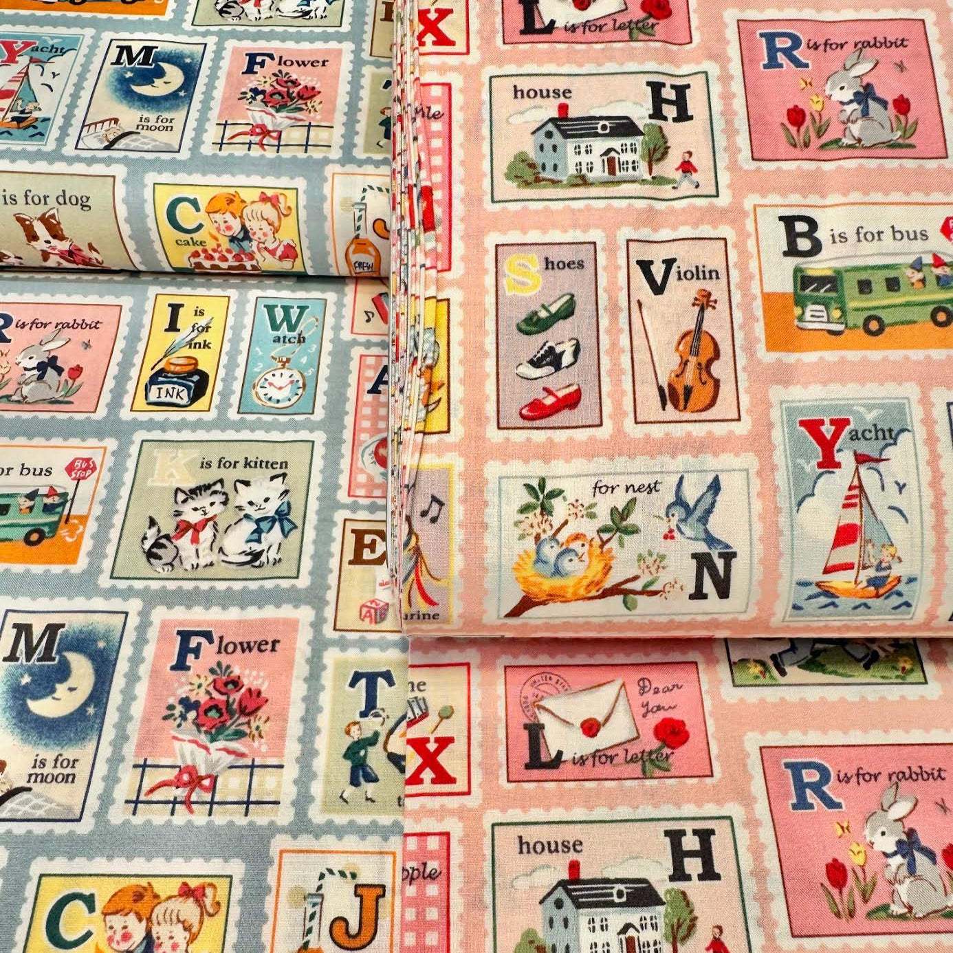 Quilt Gate Hello Again 2 Blue Japanese Import LW2070-11 3