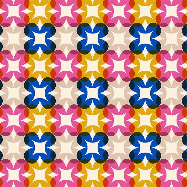 Rashida Coleman Hale Moda Fabrics Woodland Park Flower Plaid Blue Ribbon RS108515