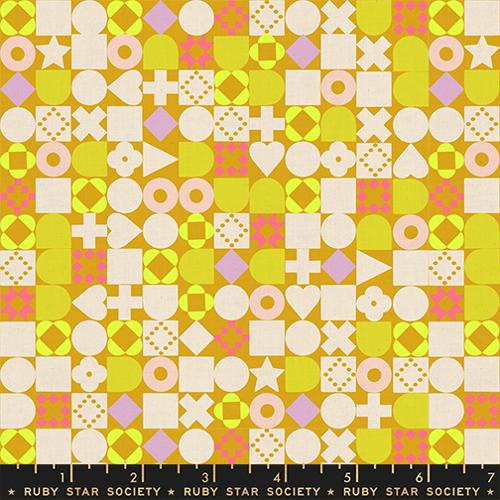 Rashida Coleman Hale Ruby Star Society Moda Fabrics Lofi Linens Blocked RS1134 15CL Cactus
