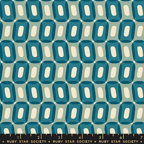Rashida Coleman Hale Ruby Star Society Moda Fabrics To and Fro Ooos Teal  RS106813