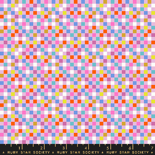 Rashida Coleman Hale Ruby Star Society Moda Fabrics Washi Plus Checkmate RS1102 12 Macaron