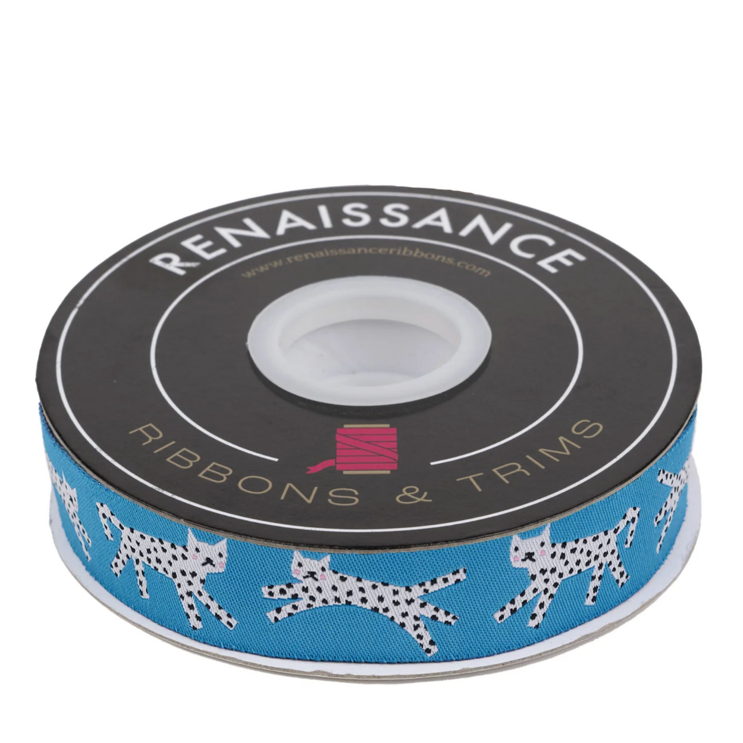 Rashida Coleman Hale Ruby Star Society Moda Renaissance Ribbons Snow Leopards RCH-112/22mm Col 01_y