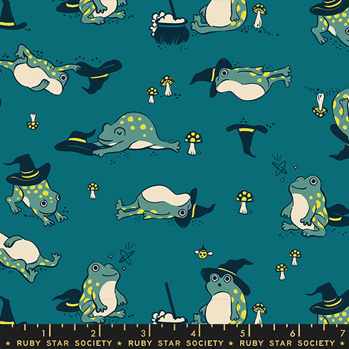 Ruby Star Society Moda Fabrics Freaky Familiars Frogmiliars RS5192 13 Storytime