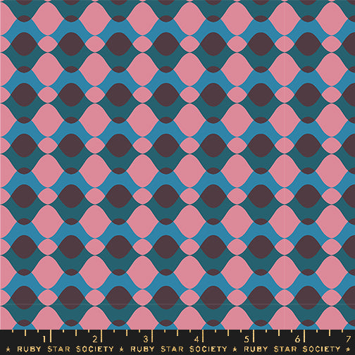 Ruby Star Society Moda Fabrics Geometry Ripple RS5171 13 Eggplant