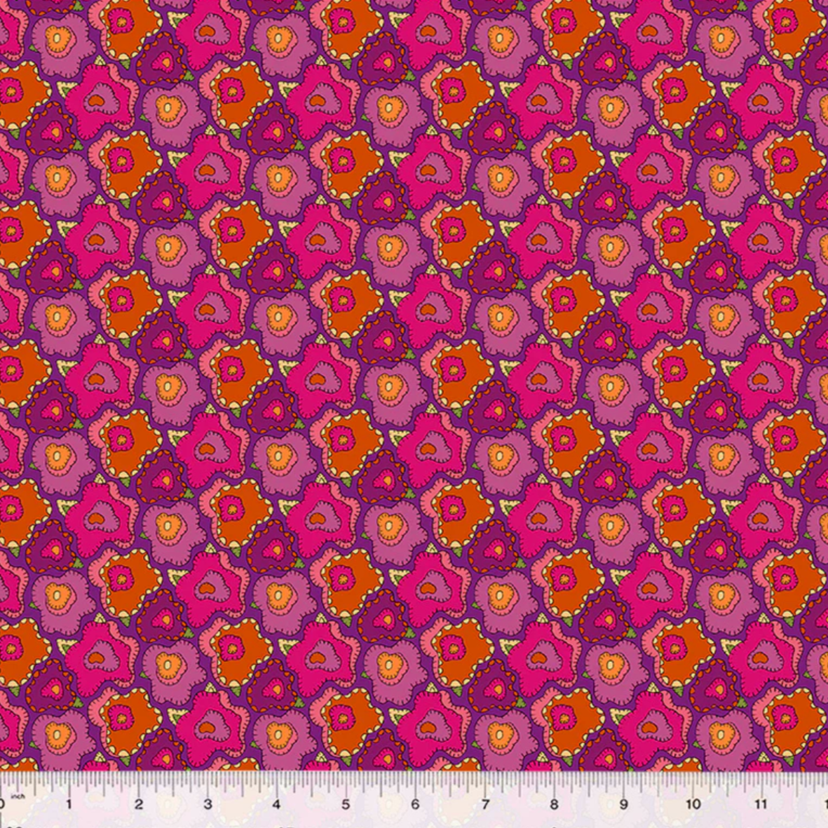 Sally Kelly Windham Fabrics Twilight Pop Magenta 54303D-4