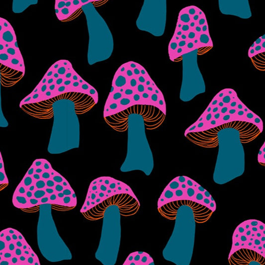 Sarah Watts Ruby Star Society Moda Fabrics Darlings 2 Mushroom Forest Black RS5057-14