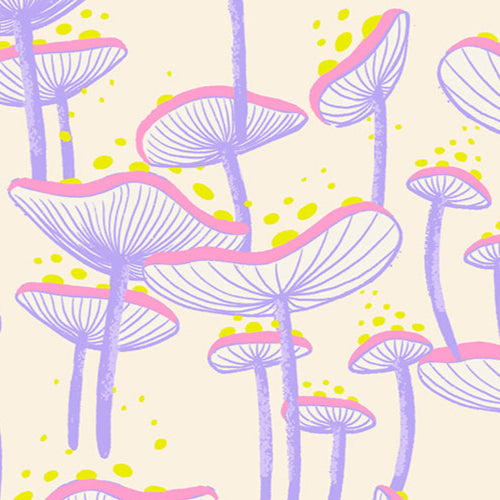 Sarah Watts Ruby Star Society Moda Fabrics Glow Garden Fungi RS2115 11 Natural