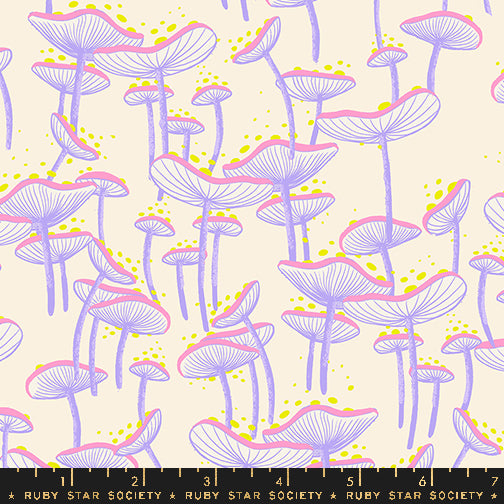 Sarah Watts Ruby Star Society Moda Fabrics Glow Garden Fungi RS2115 11 Natural
