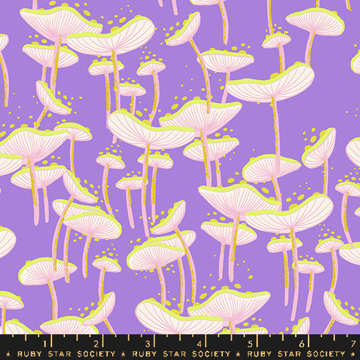 Sarah Watts Ruby Star Society Moda Fabrics Glow Garden Fungi RS2115 13 Amethyst
